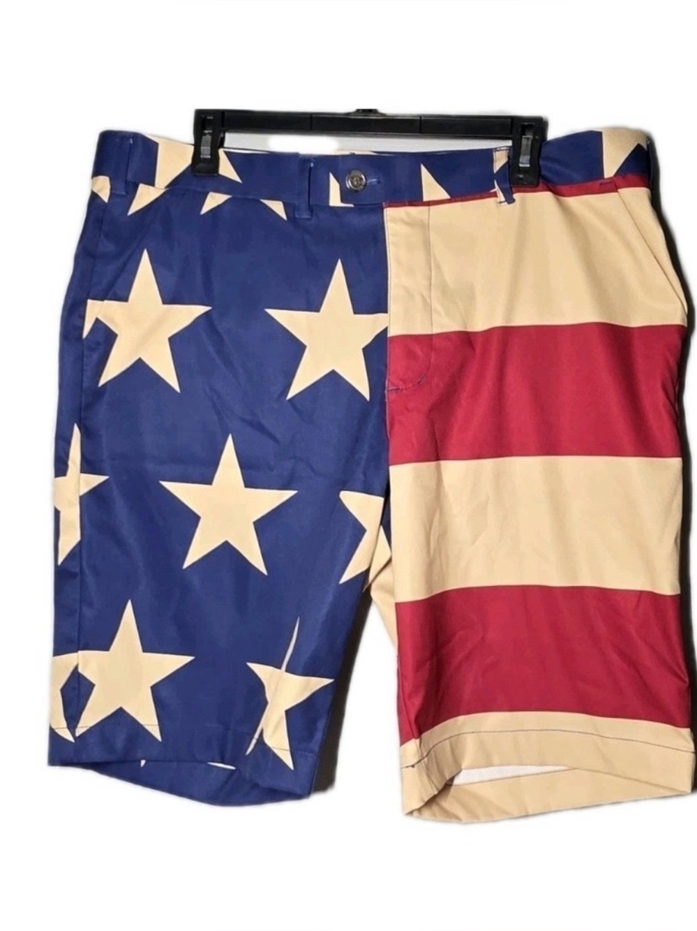 Loudmouth Golf Shorts Mens 38 Old Glory American Flag Stars Stripes